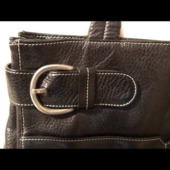 Stellar Chris Kon (Montreal) black satchel in rich Italian grained leather. - Picture 4 of 9